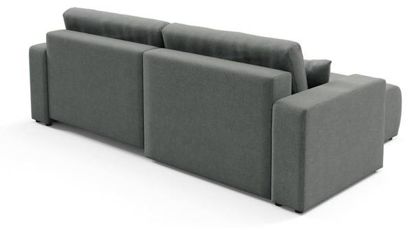 Ecksofa AUGUSTO Grau - Ecke davorstehend links