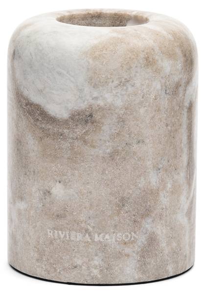 Ferrera Marble Kerzenständer Braun - Marmor - 9 x 11 x 9 cm