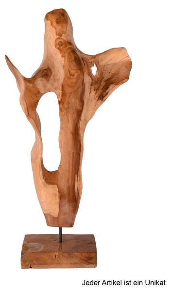 Deko-Skulptur INÉS Massivholz - 44 x 85 x 17 cm