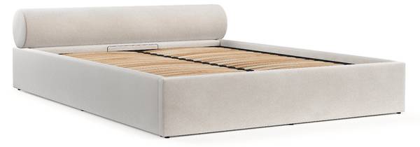 Polsterbett SOLVO mit Stauraum Paros Creme - Liegefläche Breite: 160 cm