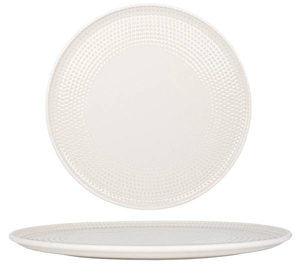 Assiette à Pizza Pure Dot 2 él. Blanc - Porcelaine - 32 x 2 x 32 cm