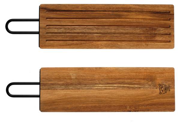 Planche à pain en bois d'acacia STINE Marron - Bois massif - 13 x 2 x 49 cm