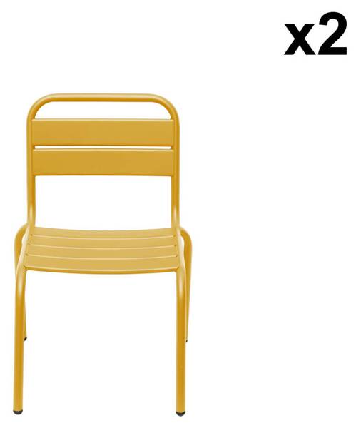 Kindergartenstuhl Kristoff 2er Set Gelb