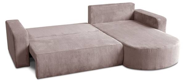 Ecksofa SOPRANO Pink - Polyester - 271 x 80 x 175 cm