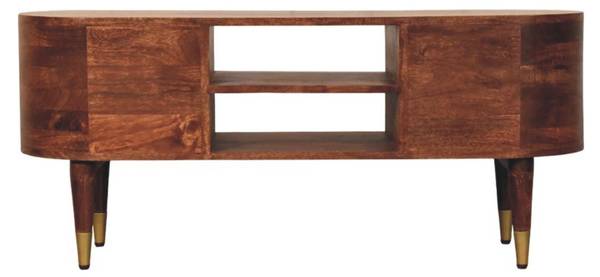 TV Lowboard Valenza Braun - Mango - 110 x 48 x 35 cm
