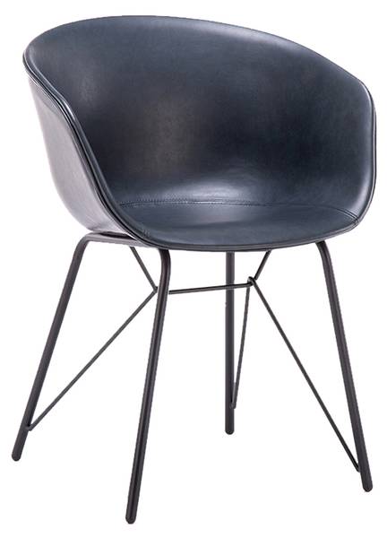 Stuhl DANI Blau - Silber