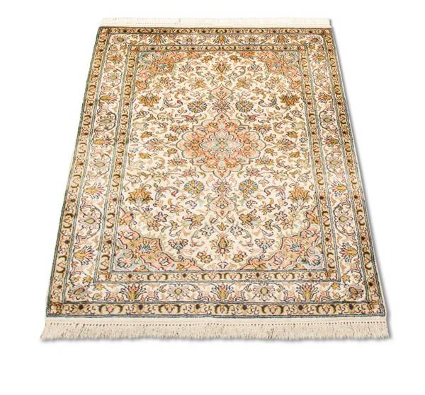 Orientteppich Premium Beige - Seide - 62 x 1 x 95 cm