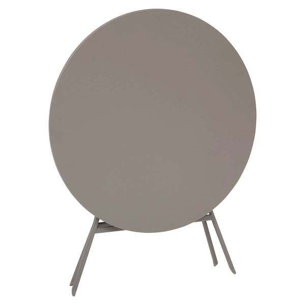 Table de jardin GREENSBORO Marron - Métal - 85 x 71 x 85 cm