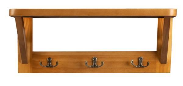 Wandregal Rustic Braun - Holz teilmassiv - 15 x 16 x 40 cm