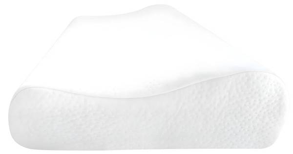 Kopfkissen SLEEPY Weiß - Textil - 50 x 10 x 30 cm