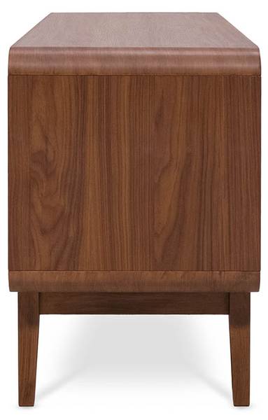 Lowboard MILO Braun - Stahl - Melamin - 40 x 60 x 145 cm