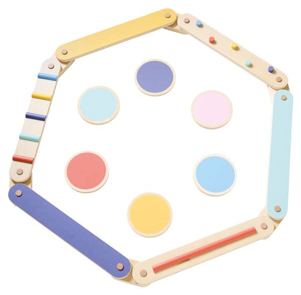 Balancierbalken NUANCE Holzwerkstoff - 9 x 6 x 60 cm
