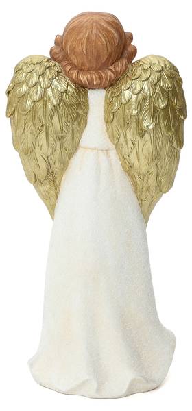 Engelfigur Weihnachten HTST0186 Beige - Gold - Stein - 19 x 63 x 29 cm