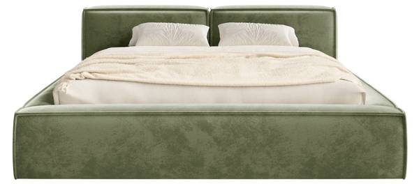 Opbergbed TILVES S olijfgroen - Ligoppervlak breedte: 180 cm