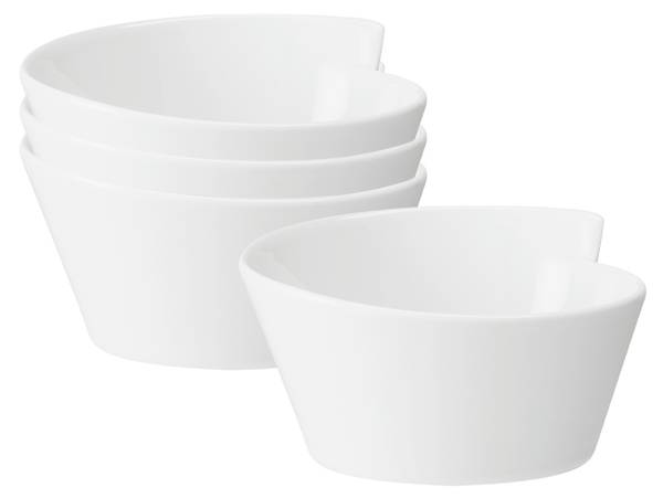 Bols NewWave 4er Set Weiß - Porzellan - 17 x 8 x 18 cm