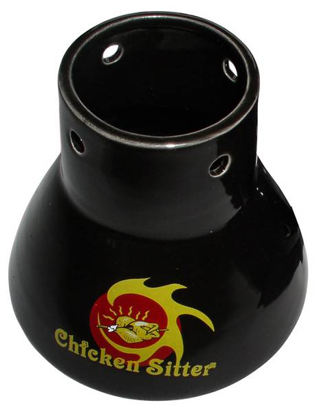 Hähnchenhalter für Kamado-Grill Schwarz - Steingut - 12 x 11 x 12 cm