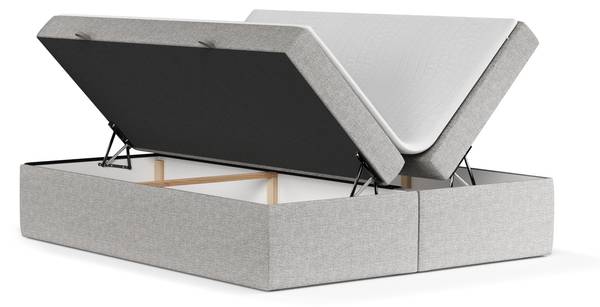 Boxspringbett Lennon Grau - Liegefläche Breite: 200 cm