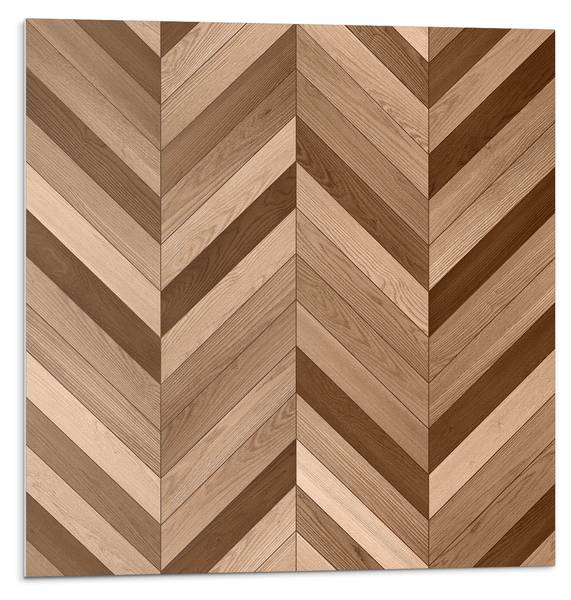 Fliesen Holz Fischgrät Zier 4er Set 50 x 50 cm