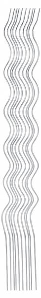 Tomatenspiralstab Helga 20er Set Silber - Metall - 1 x 180 x 180 cm