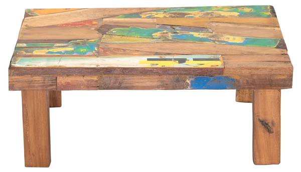 Beistelltisch Mix Braun - Massivholz - 61 x 23 x 45 cm