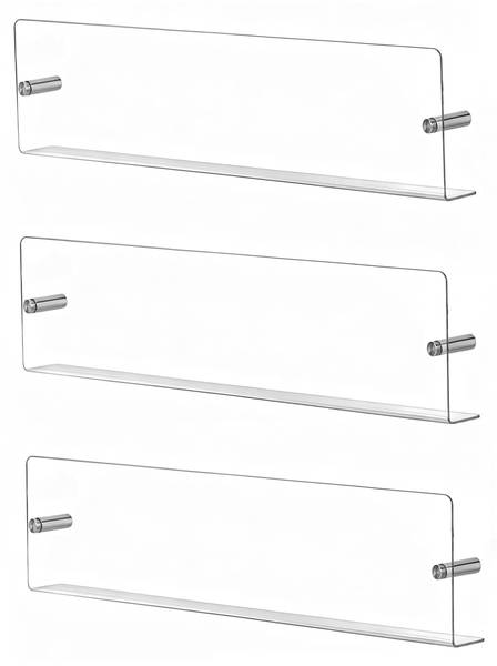 Zeitschriftenhalter für die Wand 3er Set Breite: 48 cm