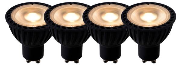 Led Lampe MR16 (4er-Set) Schwarz - Anzahl Teile im Set: 4