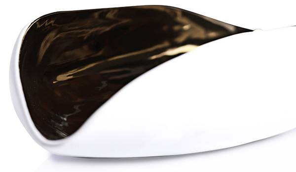 Schale Render Weiß - Keramik - 12 x 39 x 19 cm