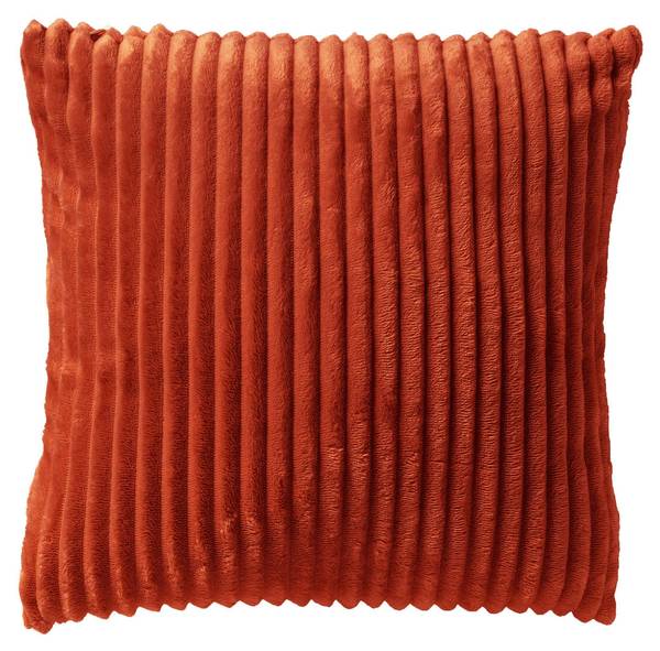Wohndecke und Kissen Mart Marthy 3er Set Orangerot