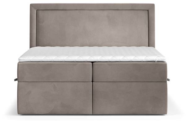 Premium Boxspringbett Jodan Magic Velvet Taupe - Liegefläche Breite: 120 cm