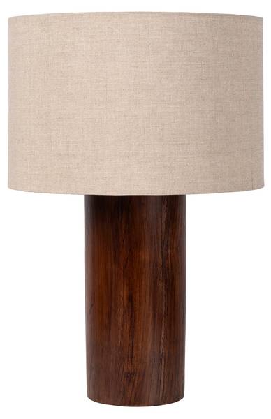 Tischlampe JAPURA Braun - Textil - 31 x 45 x 31 cm