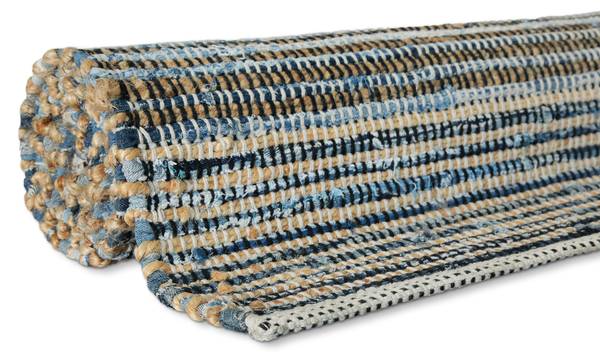 Kelim Teppich Denim Feels 80 x 150 cm