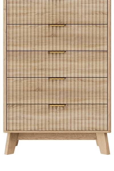Sideboard SQOP01 Braun - Massivholz - 40 x 108 x 73 cm