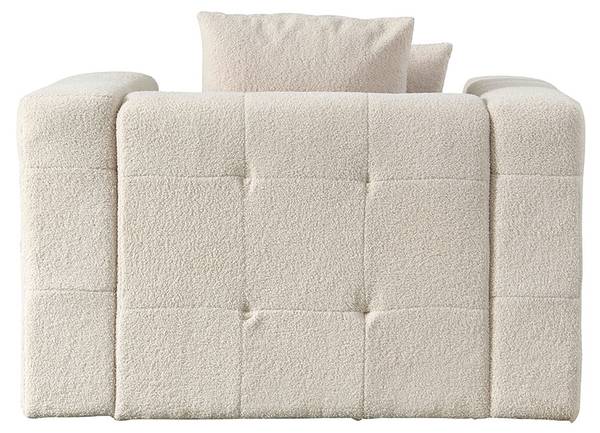 Sessel COMO Beige - Textil - 132 x 68 x 92 cm