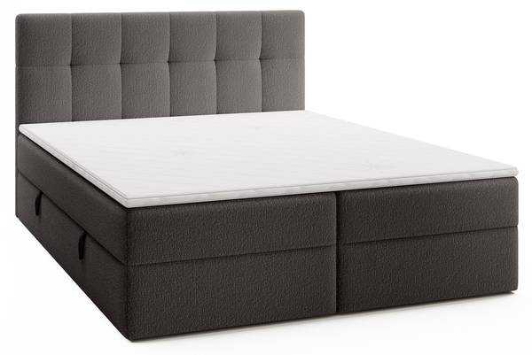 Boxspringbett ARTURO Graphit - Breite: 141 cm