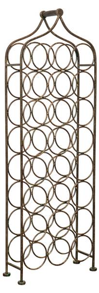 Weinregal COUNTRY Schwarz - Bronze - Braun