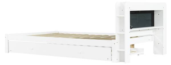 Kinderbett MUDLACHU49 Ⅰ Weiß - Holzwerkstoff - 125 x 80 x 220 cm