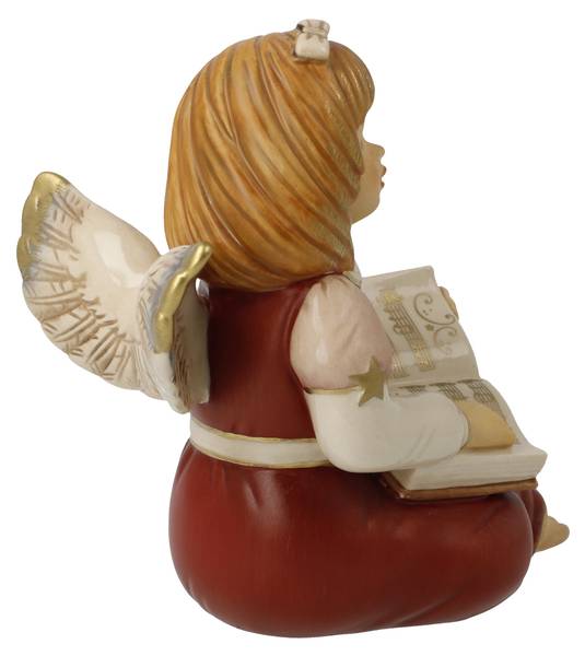 Engel Liederstunde Rot - Porzellan - 8 x 10 x 10 cm