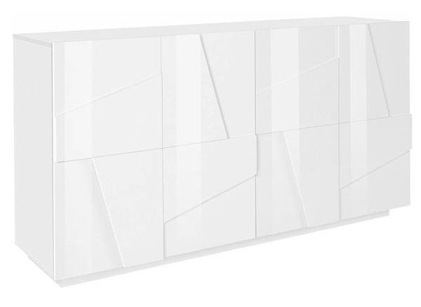 Kommode Augusto Weiß - Holzwerkstoff - 44 x 86 x 162 cm