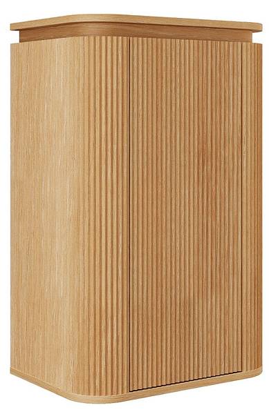 Badschrank LILIKO Beige - Holz teilmassiv - 50 x 80 x 35 cm