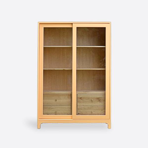 Vitrine mit Schiebetüren COSTA Braun - Eiche - Wildeiche - 120 x 200 x 45 cm