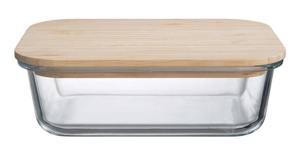 Lunchbox NATURALS Borosilikatglas / Bambus - Transparent / Natur