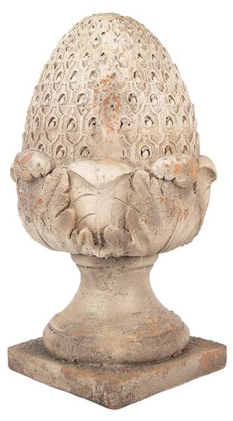 Ornament Tannenzapfen Deco&Tripp Beige - Keramik - 27 x 45 x 27 cm