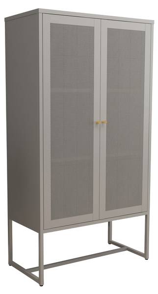 Büroschrank Sund Grau - Stahl - 80 x 150 x 40 cm