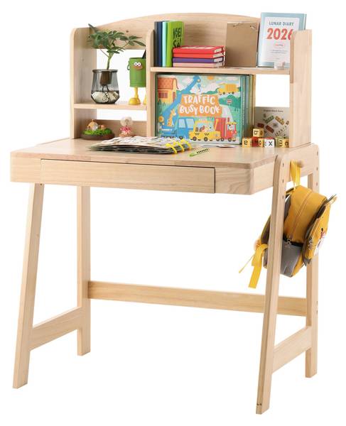 Kinderschreibtisch SHEFNatur Ⅰ Braun - Massivholz - 88 x 118 x 60 cm