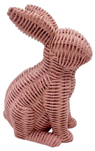 Dekorationsfigur Kaninchen 79213 Pink - Kunststoff - 7 x 17 x 12 cm