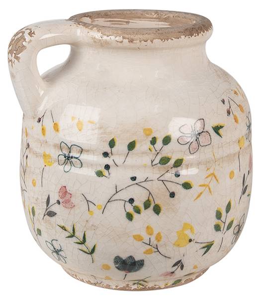 Dekorative Kanne Prince Beige - Keramik - 12 x 14 x 12 cm