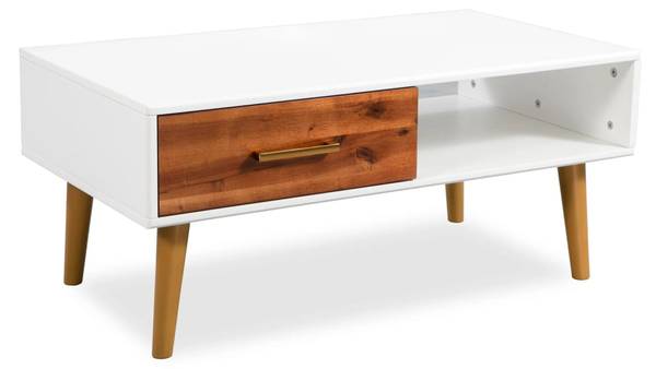 Couchtisch D510 Braun - Massivholz - 50 x 40 x 90 cm