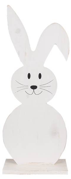 Decoratie Beeld Konijn Easter&Jayceon wit - plaatmateriaal op houtbasis - 9 x 50 x 20 cm