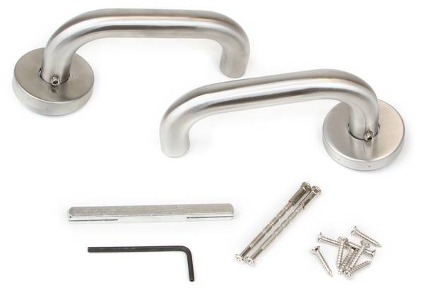 Türdrückergarnitur 9170051 Silber - Metall - 8 x 6 x 17 cm