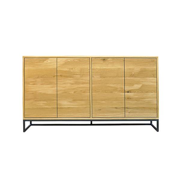 Massive Loft Kommode aus Eiche MERIS I Braun - Eiche - 160 x 90 x 35 cm